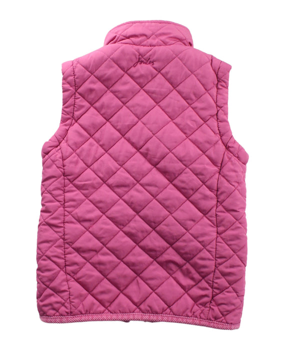 A Pink Outerwear Vests from Joules in size 2T for girl. (Back View)