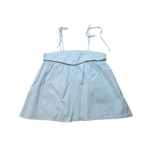 A Blue Sleeveless Tops from Excuse My French in size 6T for girl. (Front View)
