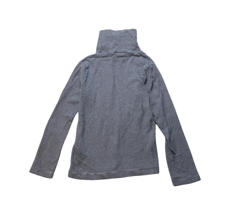 A White Long Sleeve Tops from Petit Bateau in size 6T for girl. (Back View)