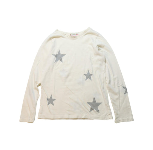 A Ivory Long Sleeve T Shirts from Bonpoint in size 8Y for girl. (Front View)