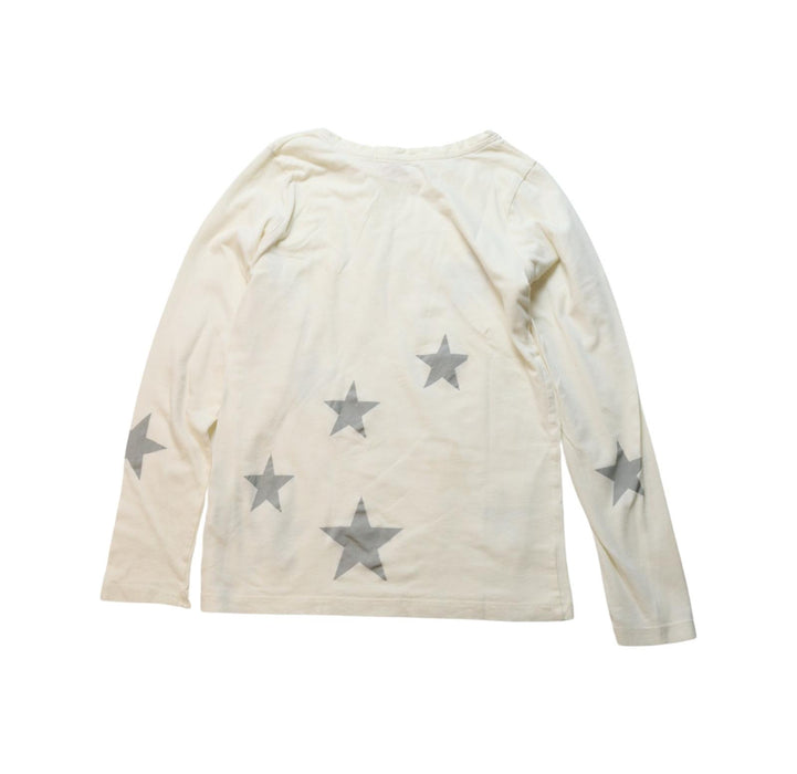 A Ivory Long Sleeve T Shirts from Bonpoint in size 8Y for girl. (Back View)