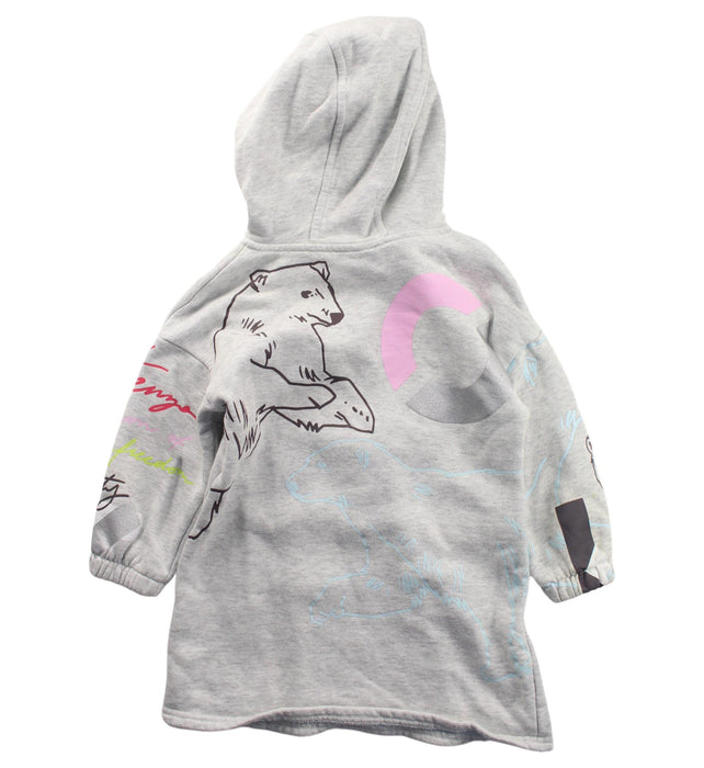 A Grey Sweater Dresses from Kenzo in size 3T for girl. (Back View)
