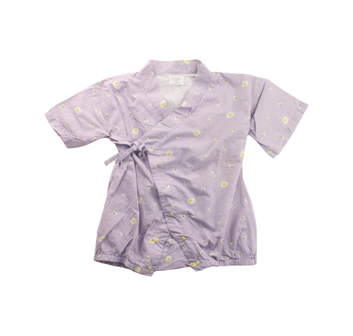 A Purple Short Sleeve Rompers from Naomi Wear in size 12-18M for girl. (Front View)
