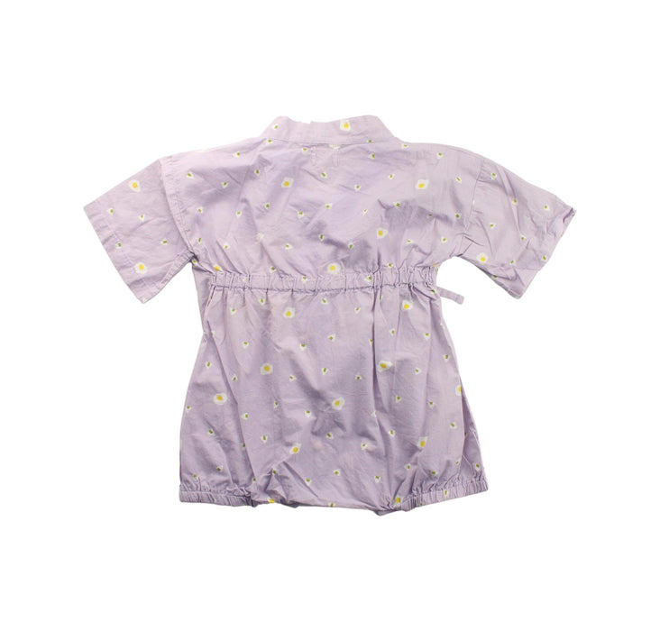 A Purple Short Sleeve Rompers from Naomi Wear in size 12-18M for girl. (Back View)
