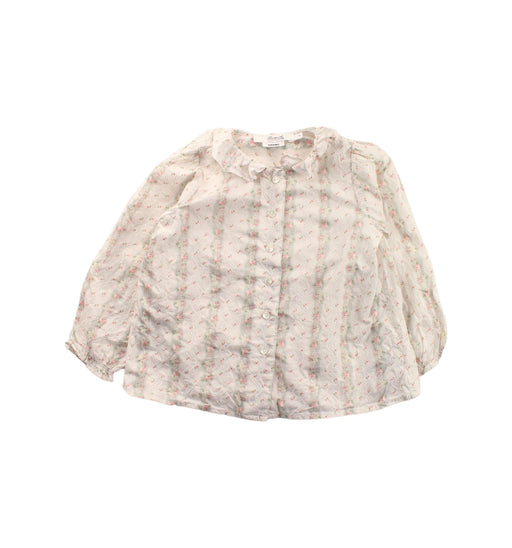A White Long Sleeve Shirts from Bonpoint in size 3T for girl. (Front View)