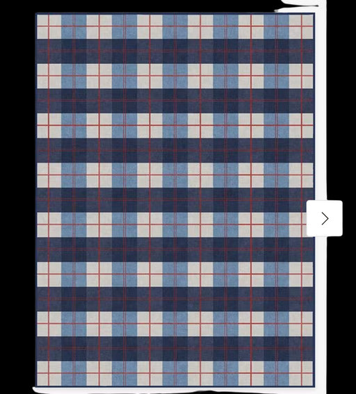 A Blue Playmats from Ruggable in size O/S for neutral. (Front View)