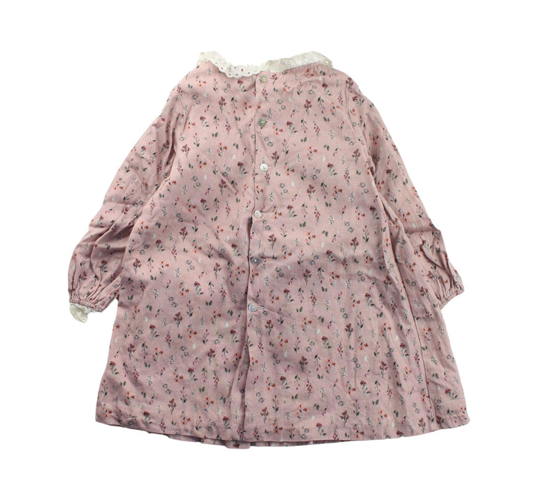 A Pink Long Sleeve Dresses from Fina Ejerique in size 4T for girl. (Back View)