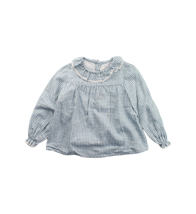 A Green Long Sleeve Tops from Fina Ejerique in size 3T for girl. (Front View)