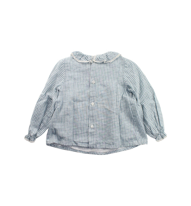 A Green Long Sleeve Tops from Fina Ejerique in size 3T for girl. (Back View)