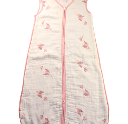 A White Sleepsacs from Aden & Anais in size 12-18M for girl. (Front View)