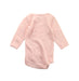 A Pink Long Sleeve Bodysuits from Petit Bateau in size 3-6M for girl. (Back View)