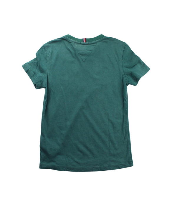A Green Short Sleeve T Shirts from Tommy Hilfiger in size 7Y for boy. (Back View)