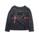 A Grey Long Sleeve T Shirts from Karl Lagerfeld in size 8Y for boy. (Front View)