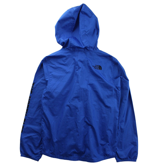 A Blue Lightweight Jackets from The North Face in size 7Y for boy. (Back View)