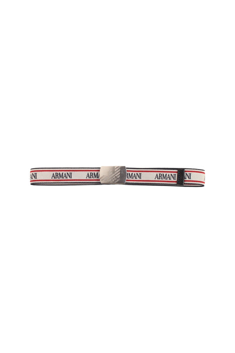 A White Belts from Armani in size O/S for neutral. (Front View)