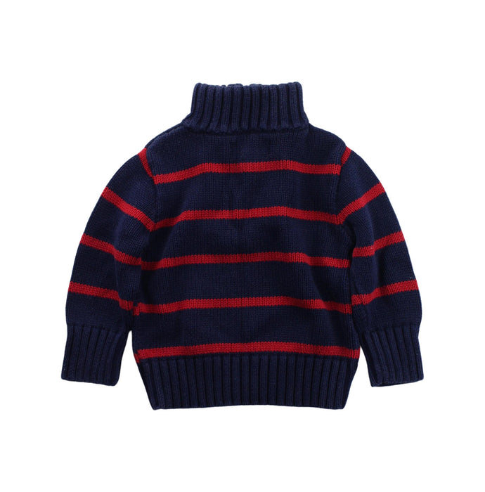 A Blue Knit Sweaters from Polo Ralph Lauren in size 6-12M for boy. (Back View)
