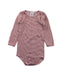 A White Long Sleeve Bodysuits from Petit Bateau in size 6-12M for boy. (Front View)