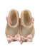 A Beige Flats from Mini Melissa in size 12-18M for girl. (Back View)