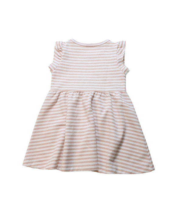 A Multicolour Sleeveless Dresses from Kingkow in size 4T for girl. (Back View)