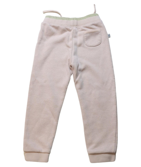 A Pink Sweatpants from Petit Bateau in size 3T for girl. (Back View)