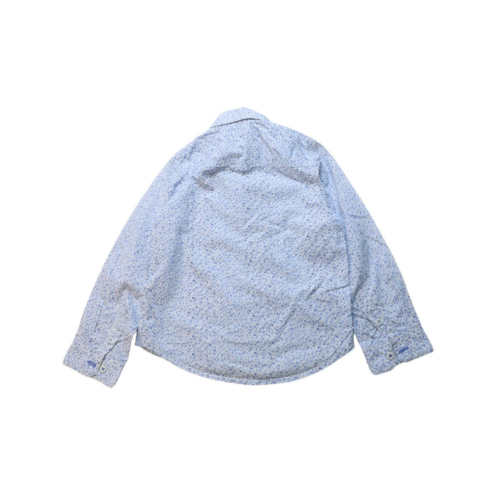 A White Long Sleeve Shirts from Gingersnaps in size 4T for boy. (Back View)