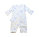 A Multicolour Long Sleeve Jumpsuits from Mides in size 3-6M for girl. (Back View)