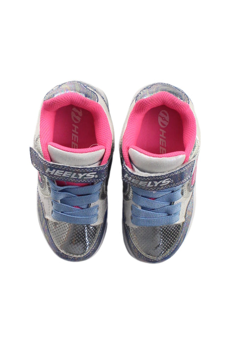A Silver Sneakers from Heelys in size 6T for girl. (Back View)