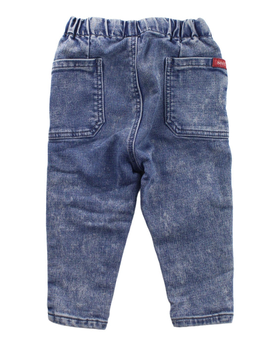 A Blue Jeans from Seed in size 12-18M for boy. (Back View)