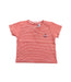 A Red Short Sleeve T Shirts from Petit Bateau in size 6-12M for girl. (Front View)