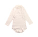 A White Long Sleeve Bodysuits from Petit Bateau in size 18-24M for girl. (Front View)