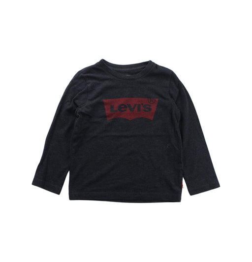 A Black Long Sleeve T Shirts from Levi's in size 4T for boy. (Front View)