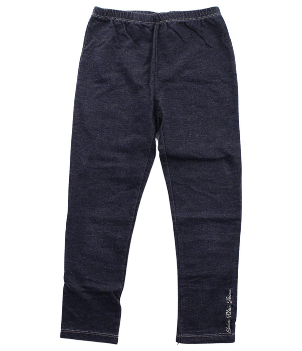 A Black Leggings from Calvin Klein in size 5T for boy. (Front View)