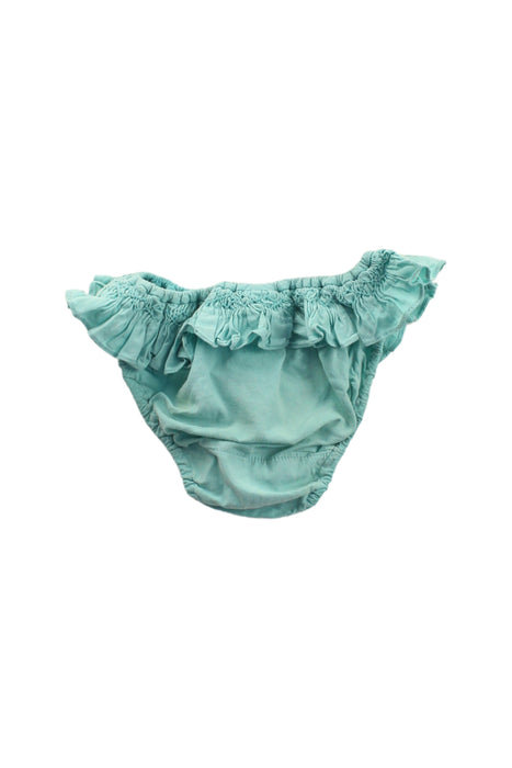 A Green Bloomers from Bonton in size 3-6M for girl. (Back View)