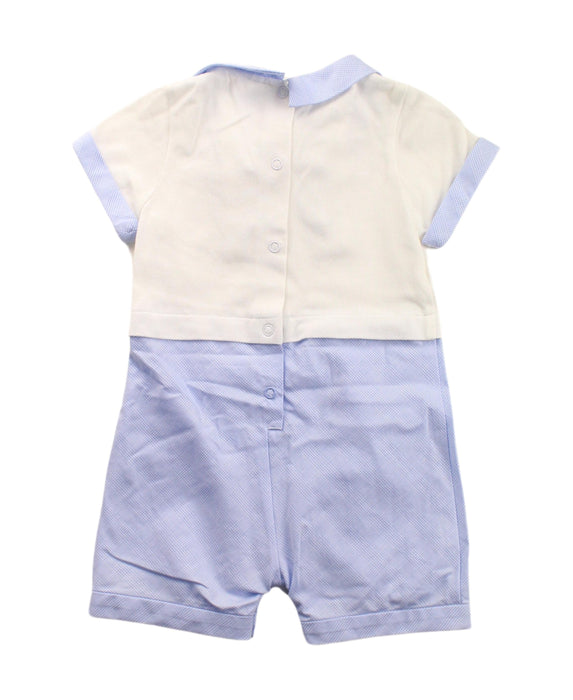 A White Short Sleeve Rompers from Nicholas & Bears in size 3-6M for boy. (Back View)