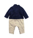 A Multicolour Long Sleeve Jumpsuits from Mides in size 6-12M for boy. (Back View)
