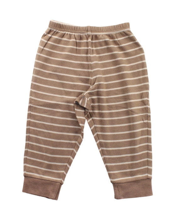 A Brown Sweatpants from Mides in size 6-12M for girl. (Front View)