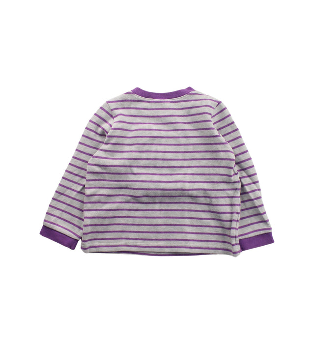 A White Buttoned Sweatshirts from Kingkow in size 4T for neutral. (Back View)