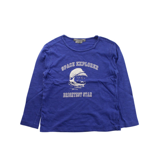 A Blue Long Sleeve T Shirts from Bonpoint in size 3T for boy. (Front View)