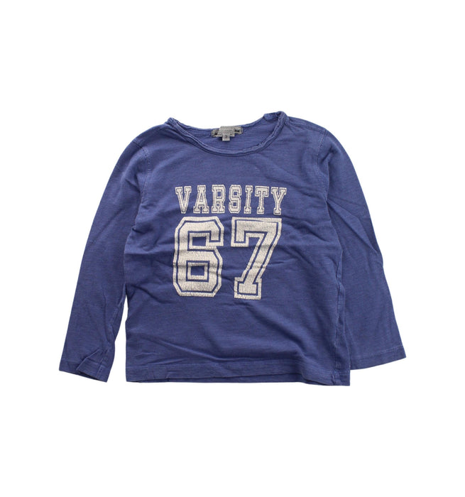 A Blue Long Sleeve T Shirts from Bonpoint in size 3T for boy. (Front View)