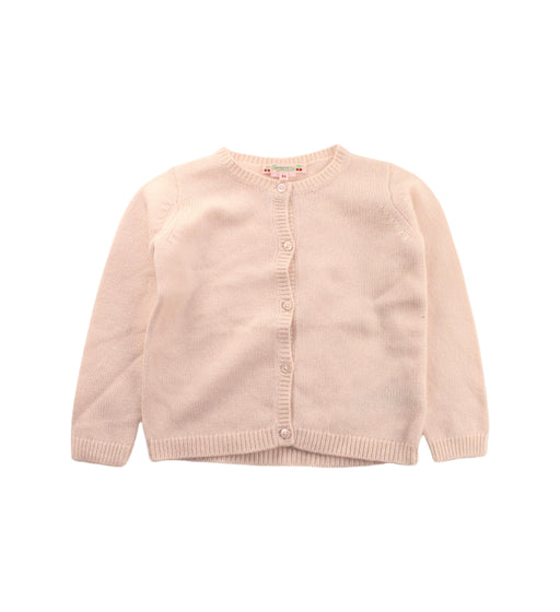A Beige Cardigans from Bonpoint in size 3T for girl. (Front View)