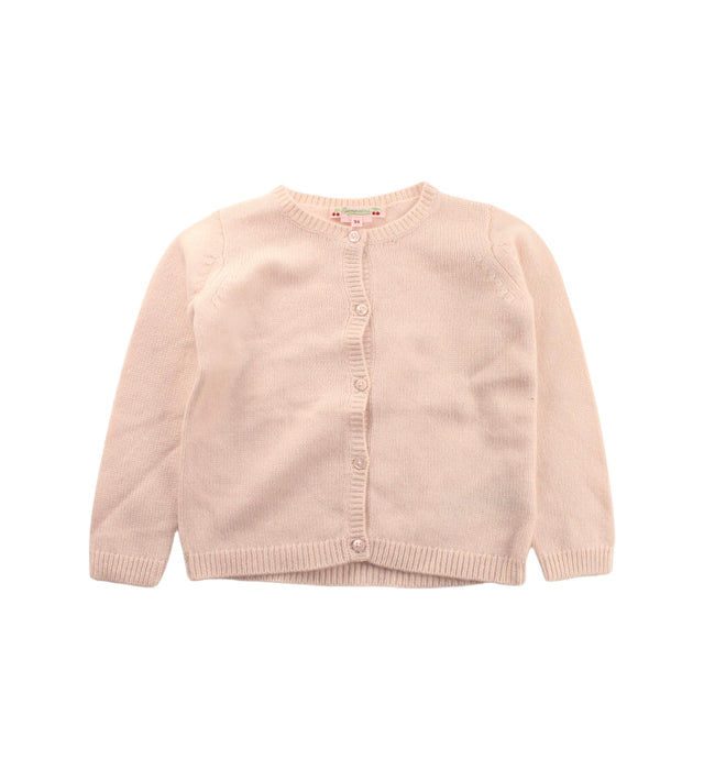A Beige Cardigans from Bonpoint in size 3T for girl. (Front View)