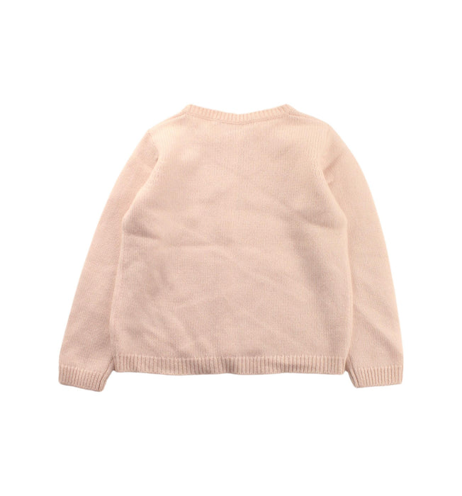 A Beige Cardigans from Bonpoint in size 3T for girl. (Back View)