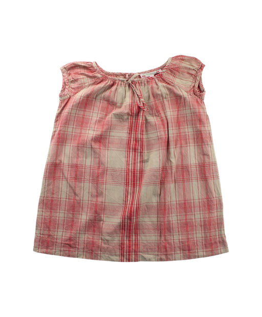 A Beige Sleeveless Dresses from Bonpoint in size 4T for girl. (Front View)