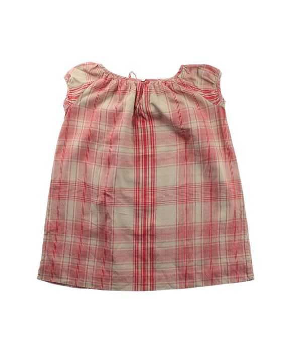 A Beige Sleeveless Dresses from Bonpoint in size 4T for girl. (Back View)