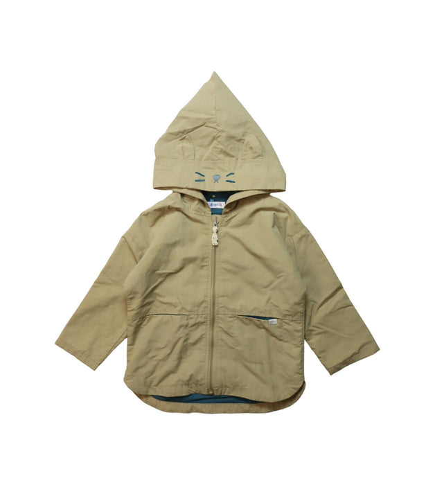 A Brown Lightweight Jackets from Minkmui in size 3T for neutral. (Front View)