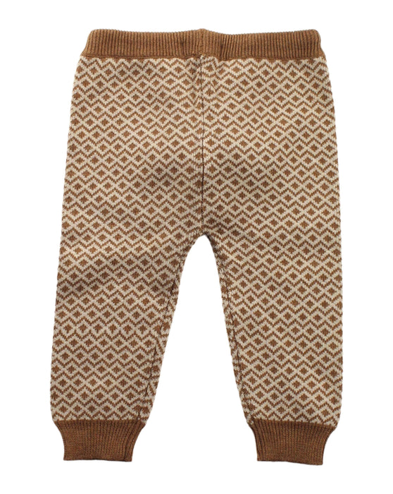 A Brown Sweatpants from Purebaby in size 6-12M for boy. (Back View)