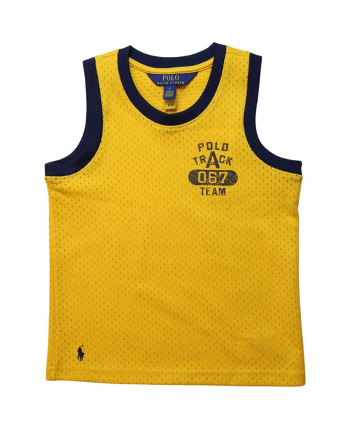 A Yellow Active Tops from Polo Ralph Lauren in size 5T for boy. (Front View)