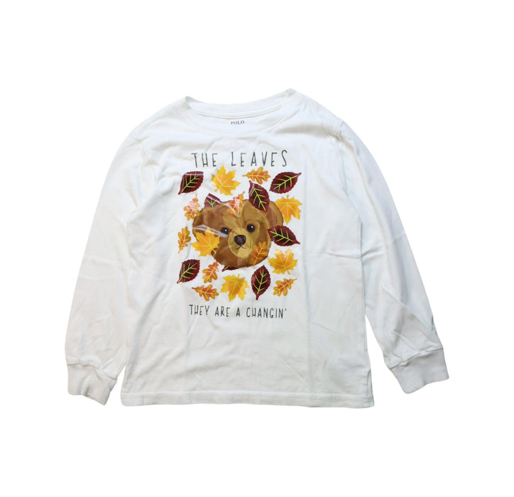 A Multicolour Long Sleeve Tops from Polo Ralph Lauren in size 5T for neutral. (Front View)