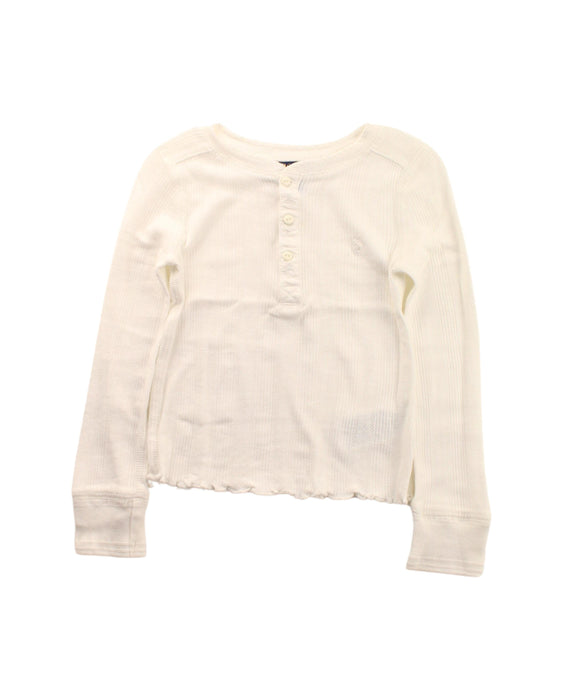 A White Long Sleeve Tops from Polo Ralph Lauren in size 4T for girl. (Front View)