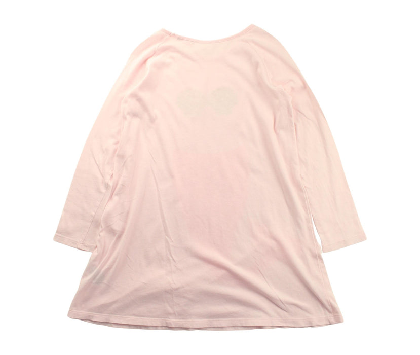 A Pink Long Sleeve Dresses from Seed in size 5T for girl. (Back View)